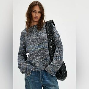 Free People Cotton Candy Blue Pullover Sweater